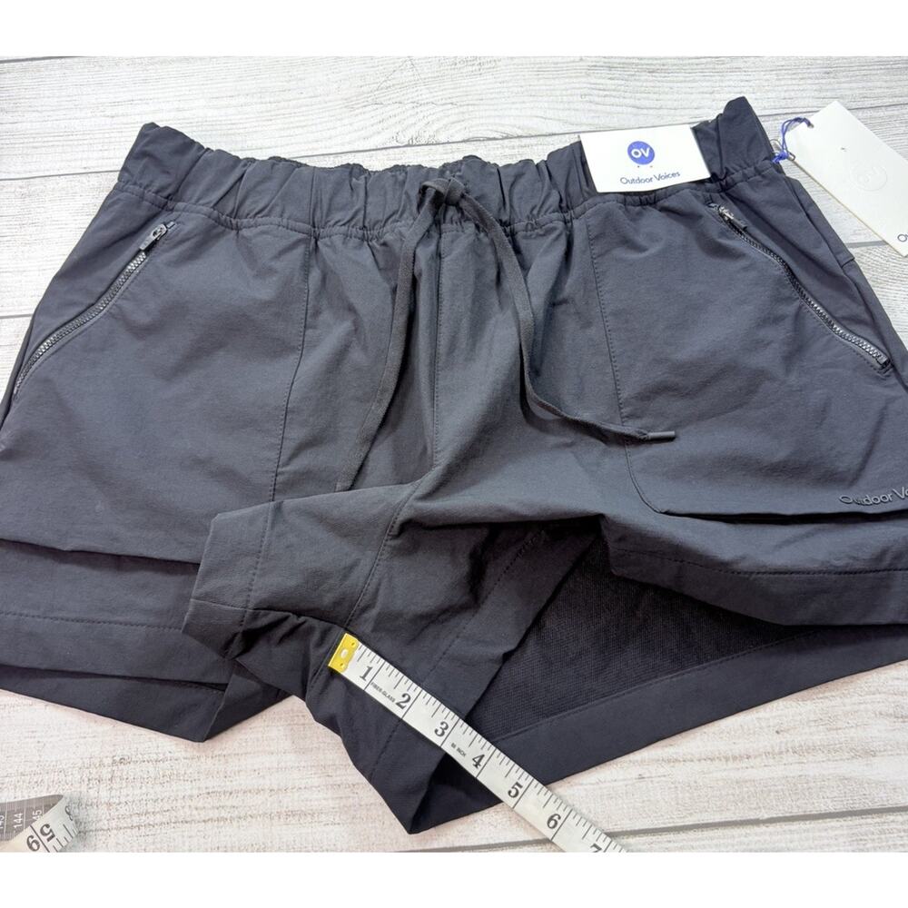 Outdoor Voices Women’s RecTrek Shorts Bio Anti Odor Black Size XXL - Picture 8 of 8